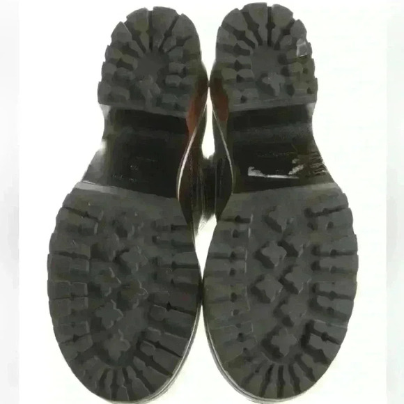 Seis Marjan women’s leather combat boots- chocolate brown - Picture 3 of 11